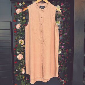 Samantha Pleet dress – button down pale pink